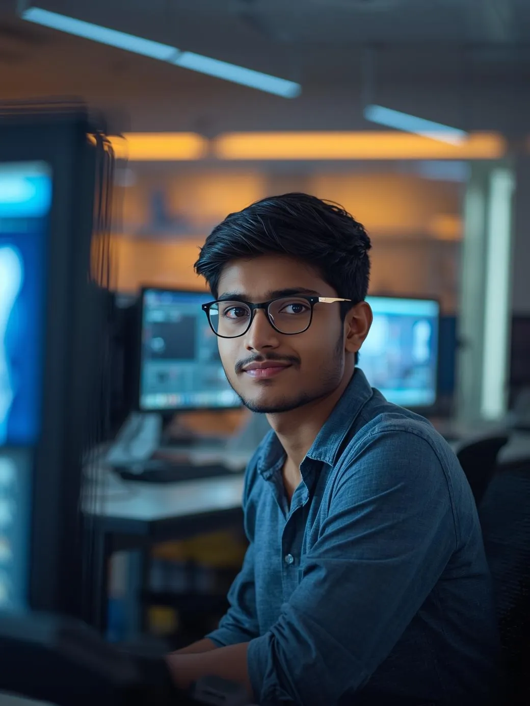 Student professional in tech environment